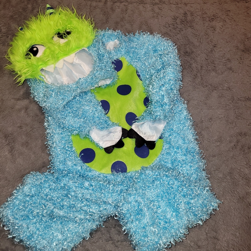 Cutest, fuzziest little monster costume.